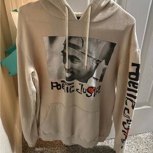 Poetic Justice Graphic Hoodie - Cream